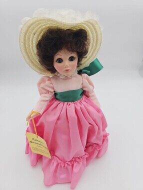 Vintage Effanbee Suzanne 1158 Composition Pink Dress Doll 11 in
